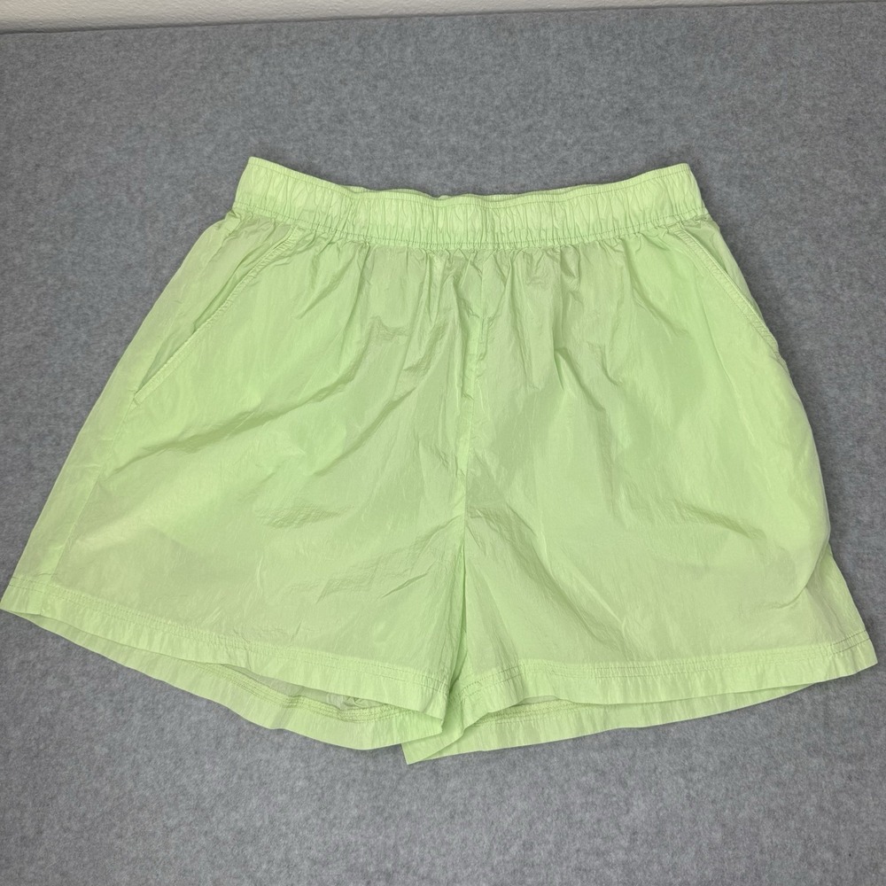 TNA Neon Green Lightweight Athletic Athleisure Shorts Pull‎ On Womens XS